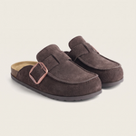 Dahlia Classic Suede Slip-On Mules — Coffee variant