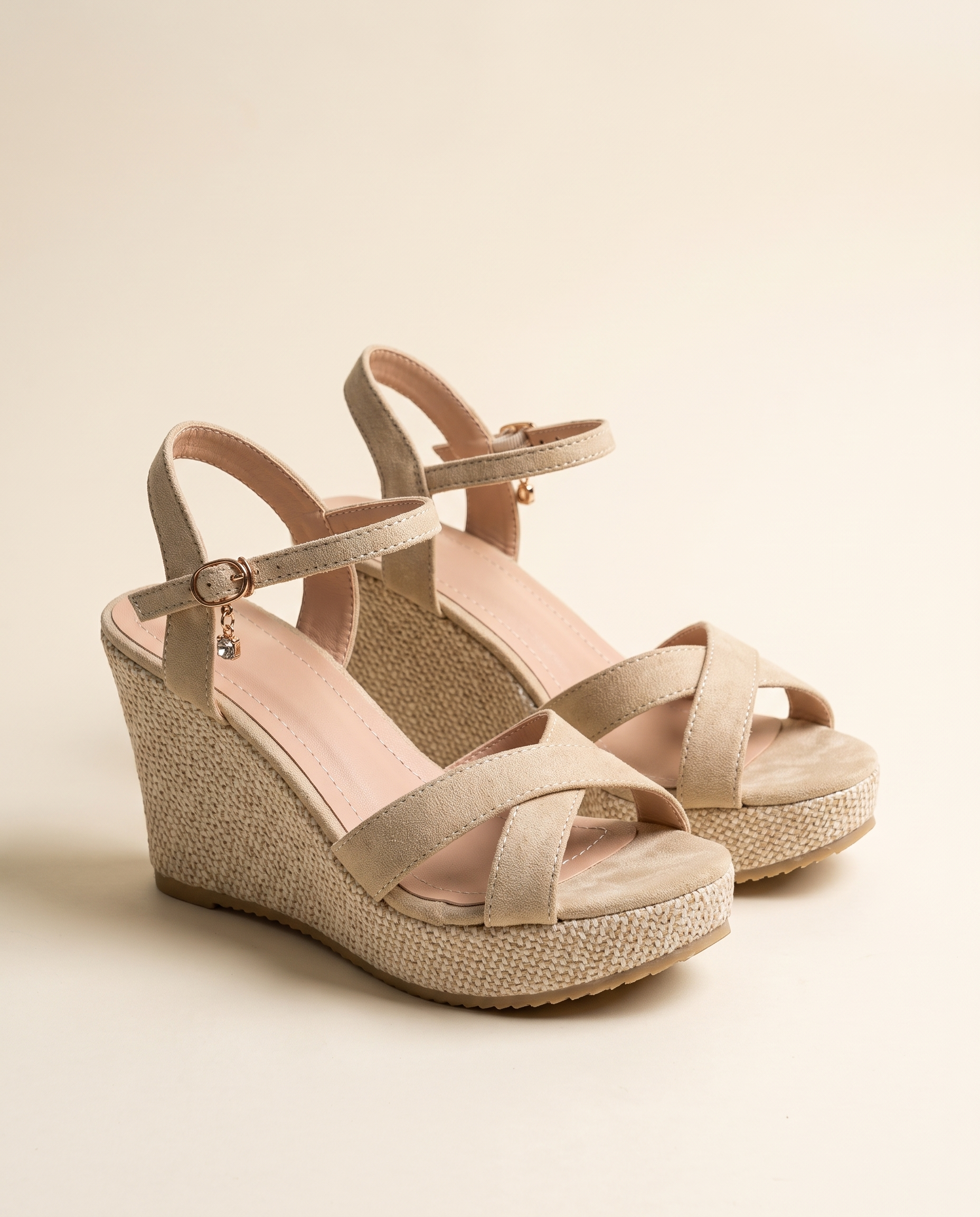 Delia Elegant Platform Wedge Sandals — hero view