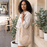 Eden crochet bag close lifestyle view