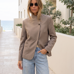 Eden Lightweight Tailored Travel Blazer – Australian lifestyle view