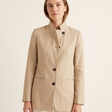 Eden Lightweight Tailored Travel Blazer – studio front view