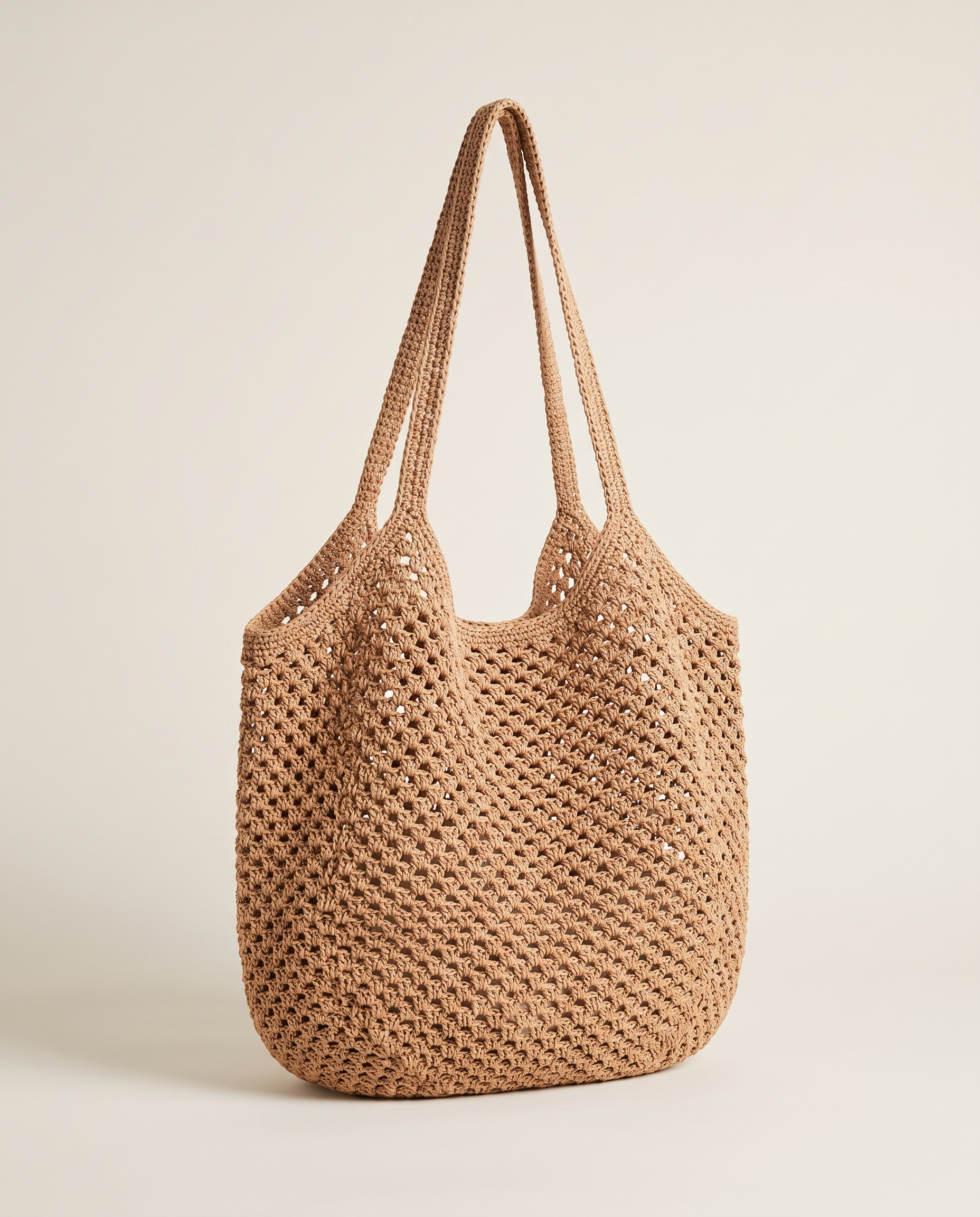 Eden Versatile Woven Large-Capacity Crossbody Bag — Light Brown variant