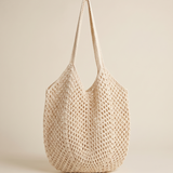 Eden Versatile Woven Large-Capacity Crossbody Bag — White variant
