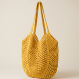 Eden Versatile Woven Large-Capacity Crossbody Bag — Yellow variant