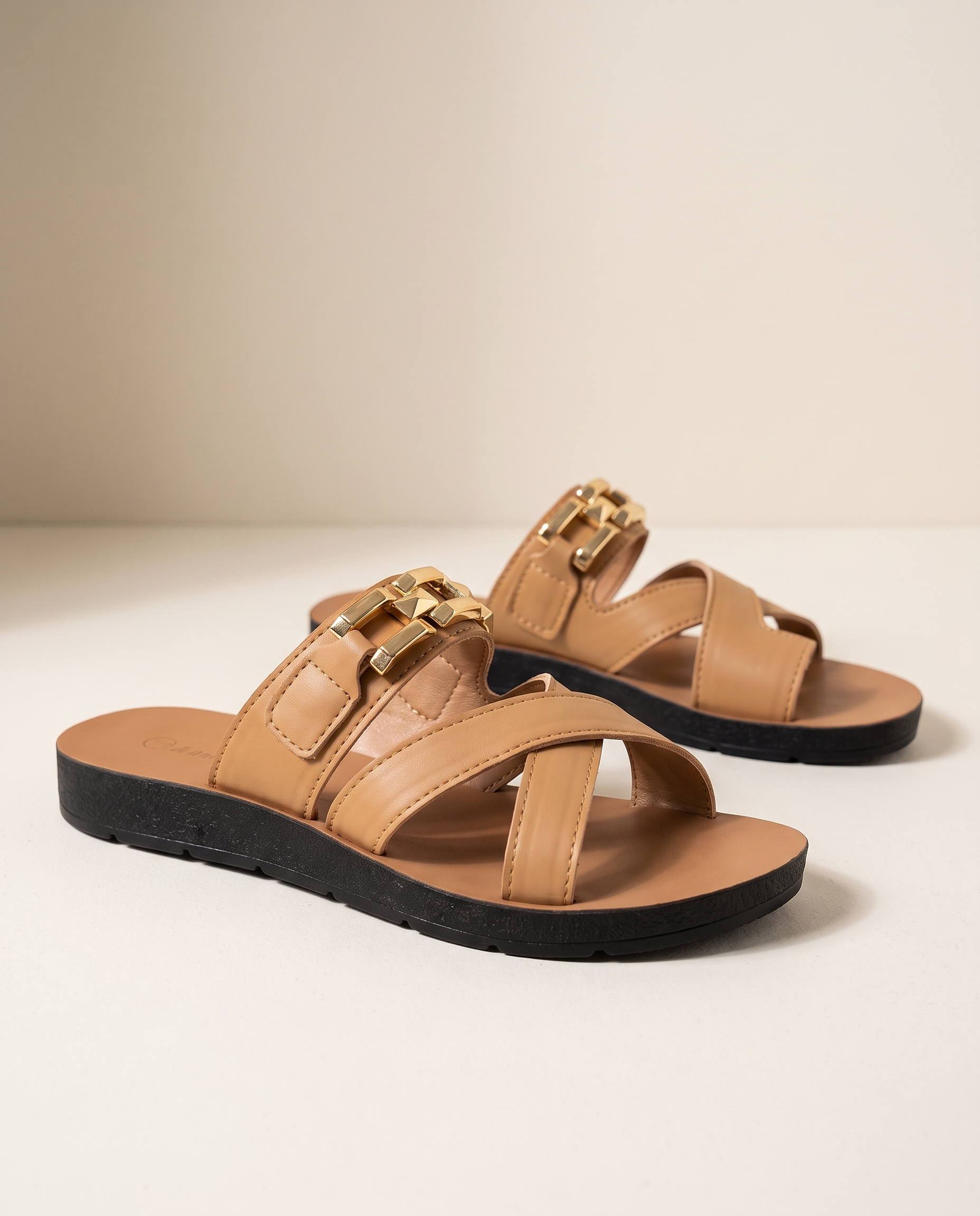 Esme Comfortable Lace Slip-On Sandals — side view