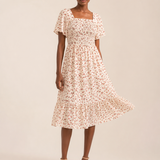 Floral Chiffon Midi Dress – primary product view