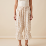 Floral Lace Lantern Trousers – Print A front