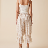 Floral Lace Lantern Trousers – Print A back