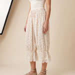 Floral Lace Lantern Trousers – Print A angle