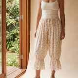 Floral Lace Lantern Trousers – Print A lifestyle