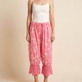 Floral Lace Lantern Trousers – Print E front