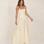 Floral Lace-Up Maxi Dress – primary product view