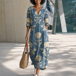 Printed Midi Dress with Pockets – product detail view 2