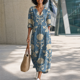 Printed Midi Dress with Pockets – product detail view 2