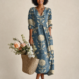 Printed Midi Dress with Pockets – primary product view