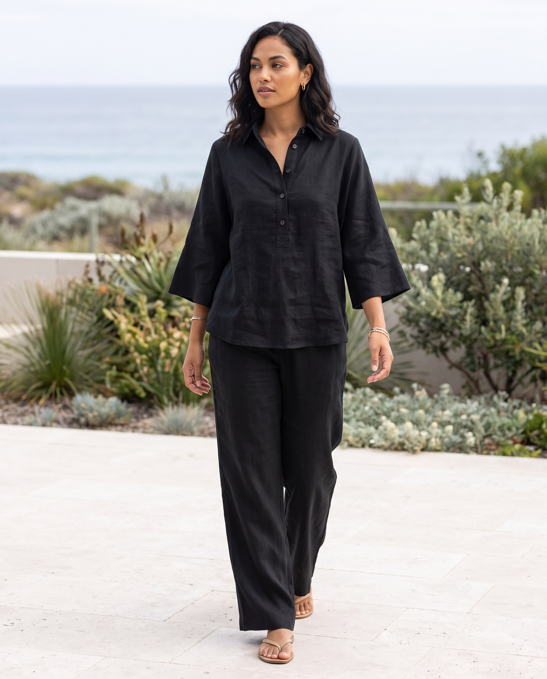 Georgia Relaxed Coordinated Two-Piece Set – Australian coastal lifestyle