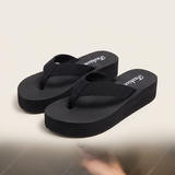 Greta Comfortable Floral Everyday Flip-Flops — Black variant