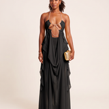Halter Formal Dress with Chain Detail – product detail view 3