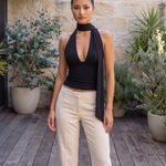 Halter Scarf Tank Top – Australian lifestyle view