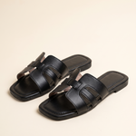 Harlow Comfortable Open-Toe Flat Sandals — hero view