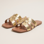 Harlow Comfortable Open-Toe Flat Sandals — Or variant