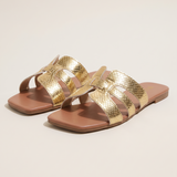 Harlow Comfortable Open-Toe Flat Sandals — Or variant