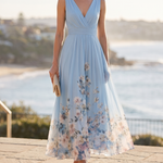 Harper floral wedding guest dress Australian coastal lifestyle