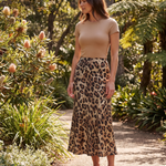 Leopard Print Satin Midi Skirt — Australian lifestyle 2