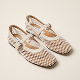 Inez Comfortable Mesh Flat Sandals — hero view