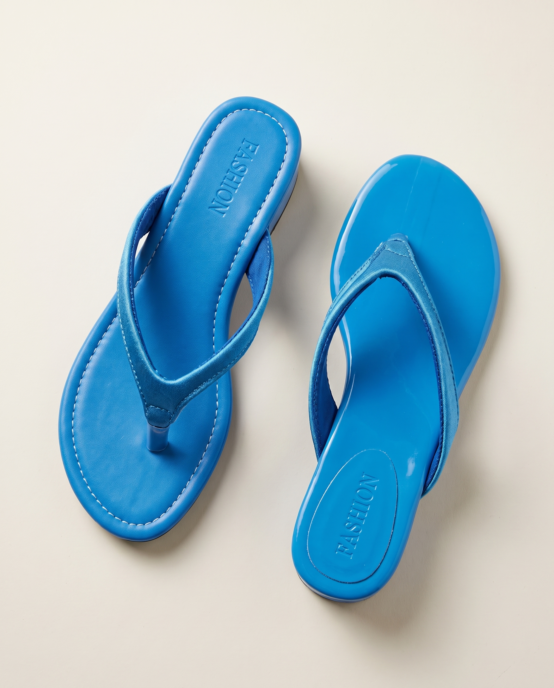 Iris Water-Resistant Soft-Sole Flip-Flops — detail view