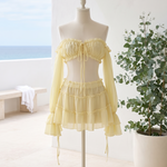Isla Ruffled Beach Cover-Up Separates – Australian lifestyle view