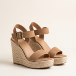 Kenzie Classic Wedge Cross-Strap Sandals — hero view