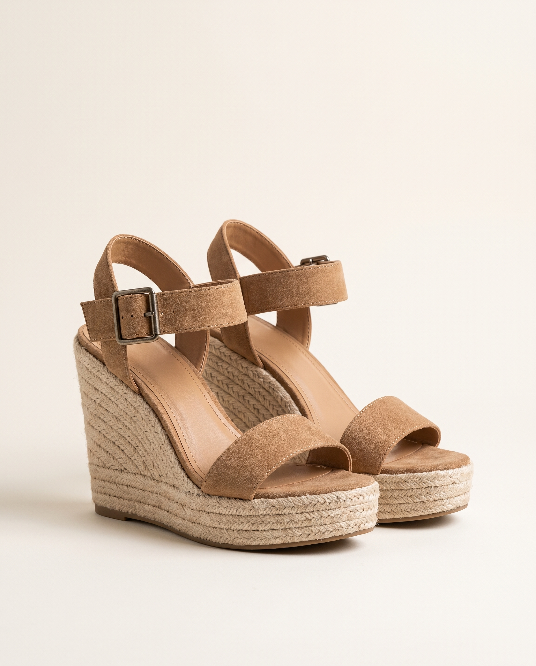 Kenzie Classic Wedge Cross-Strap Sandals — hero view