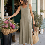 Linen Sundress with Side Pockets – product detail view 2