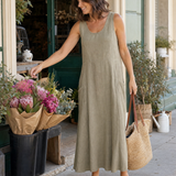 Linen Sundress with Side Pockets – product detail view 2