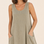 Linen Sundress with Side Pockets – product detail view 1