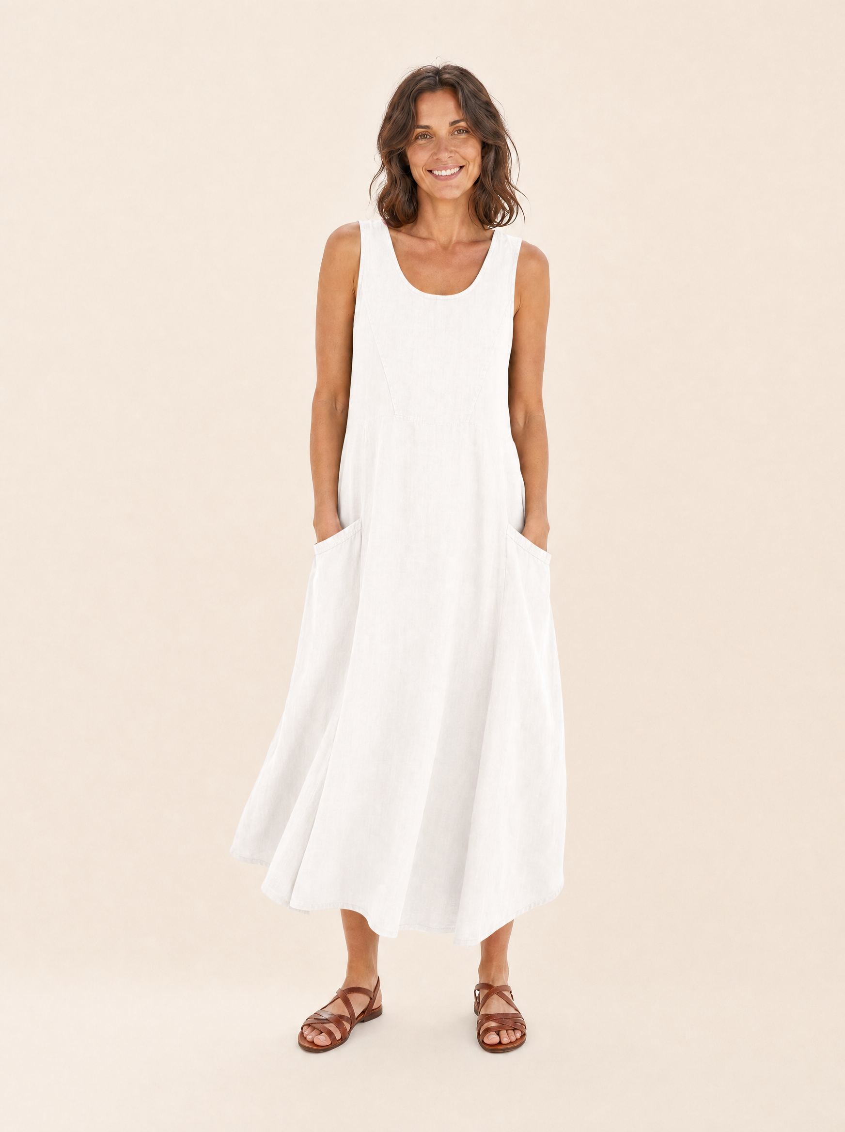 Linen Sundress with Side Pockets – product detail view 5