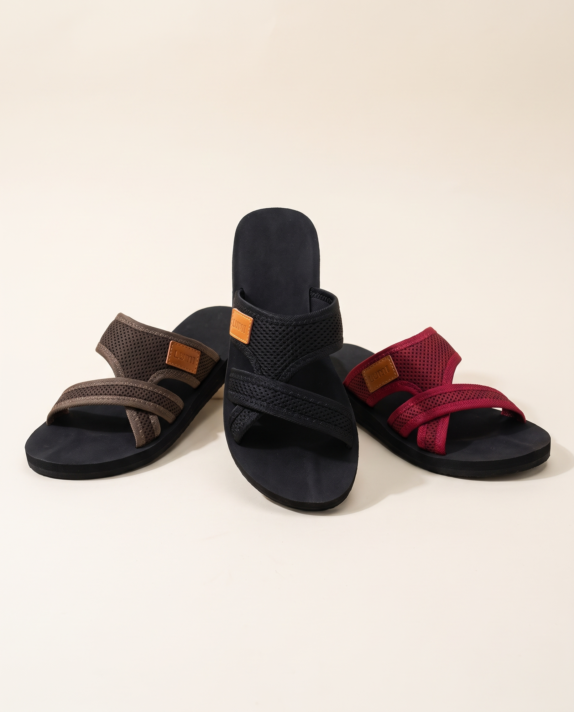 Lumi Comfortable Mesh Flat Sandals — hero view
