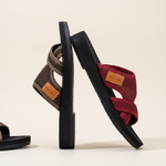 Lumi Comfortable Mesh Flat Sandals — side view