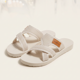 Lumi Comfortable Mesh Flat Sandals — Black variant