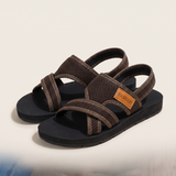 Lumi Comfortable Mesh Flat Sandals — Chocolat variant