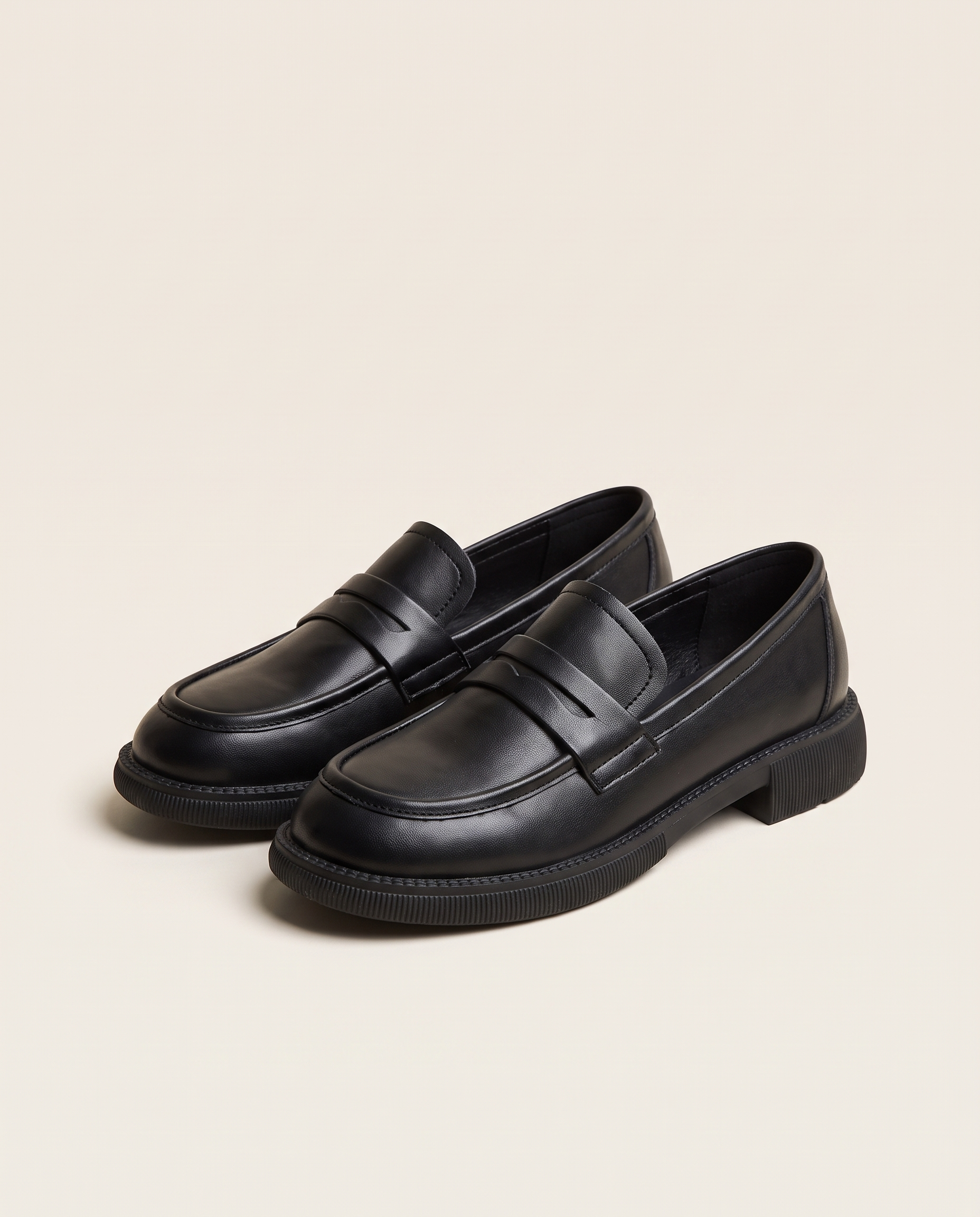 Maren Comfortable Soft-Sole Slip-On Loafers — Black variant