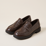 Maren Comfortable Soft-Sole Slip-On Loafers — brown variant