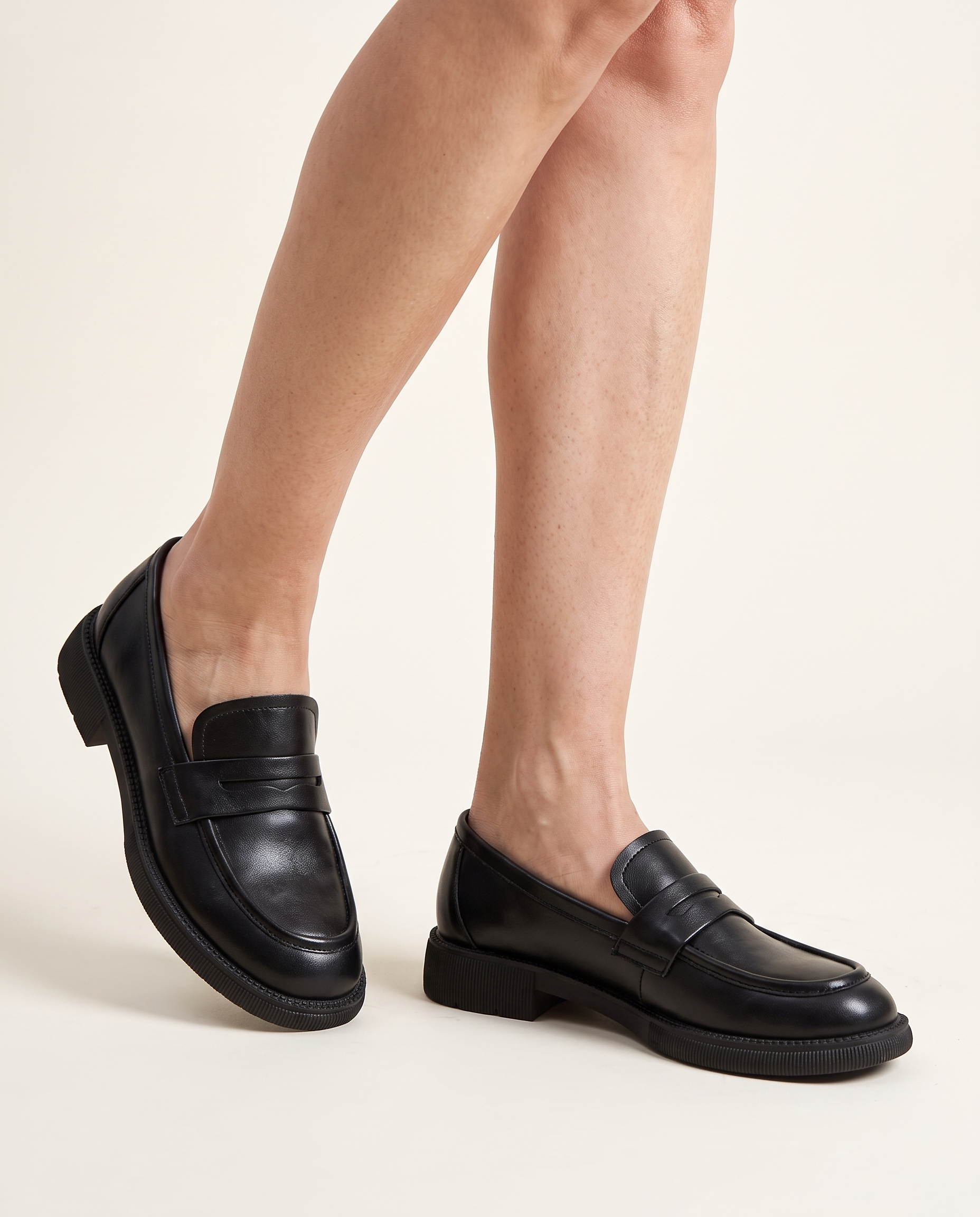 Maren Comfortable Soft-Sole Slip-On Loafers — Australian studio lifestyle view