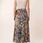 Marisol Floral Tie-Side Maxi Skirt — back view