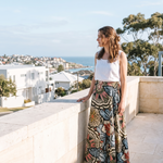 Marisol Floral Tie-Side Maxi Skirt – Australian lifestyle view