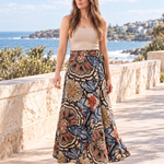 Marisol Floral Tie-Side Maxi Skirt — Australian coastal lifestyle
