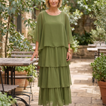 Maxi Dress – Effortless Graceful Flow — Dark Green — courtyard lifestyle