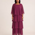 Maxi Dress – Effortless Graceful Flow — Purple — studio front
