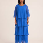 Maxi Dress – Effortless Graceful Flow — Blue — studio front